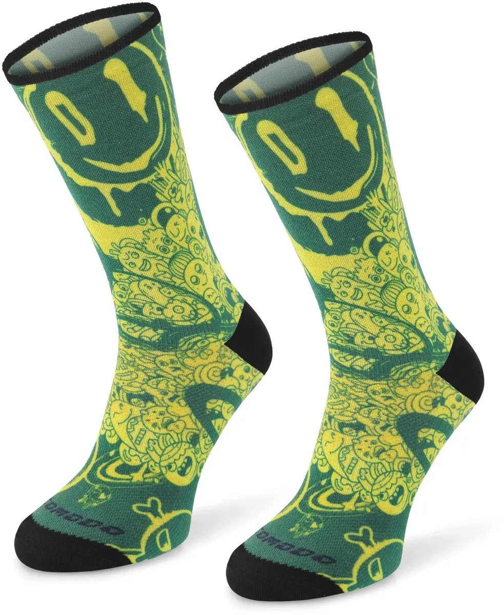 Comodo Coolmax Fietssokken Groen Gravel Maat 35-38