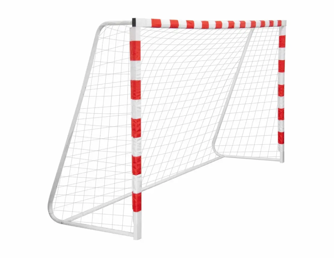 AWTOOLS Voetbaldoel 300x200x90cm - Stalen frame - Wit