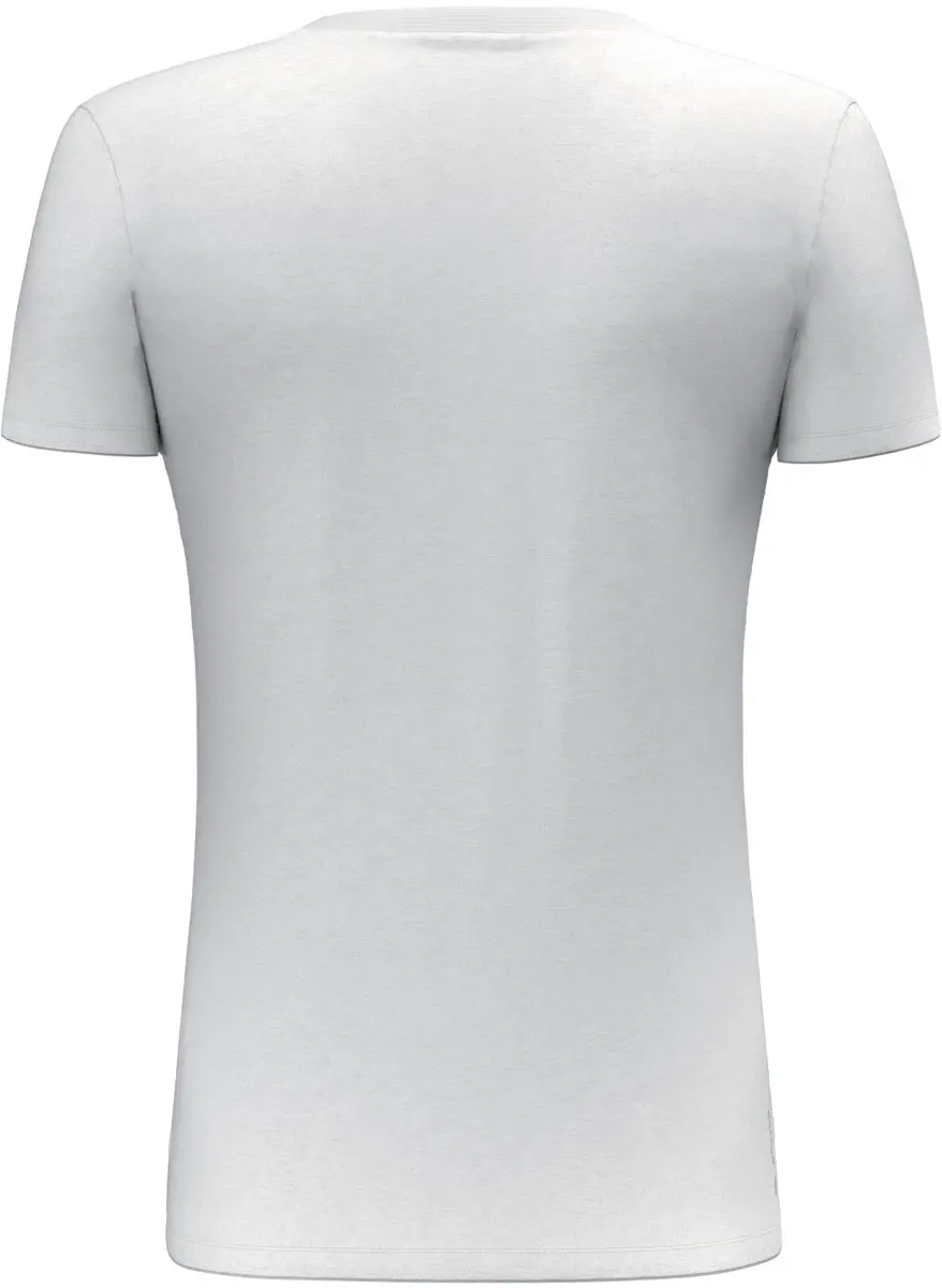 Salewa T-Shirt Solid Dry - L - Roze/Wit