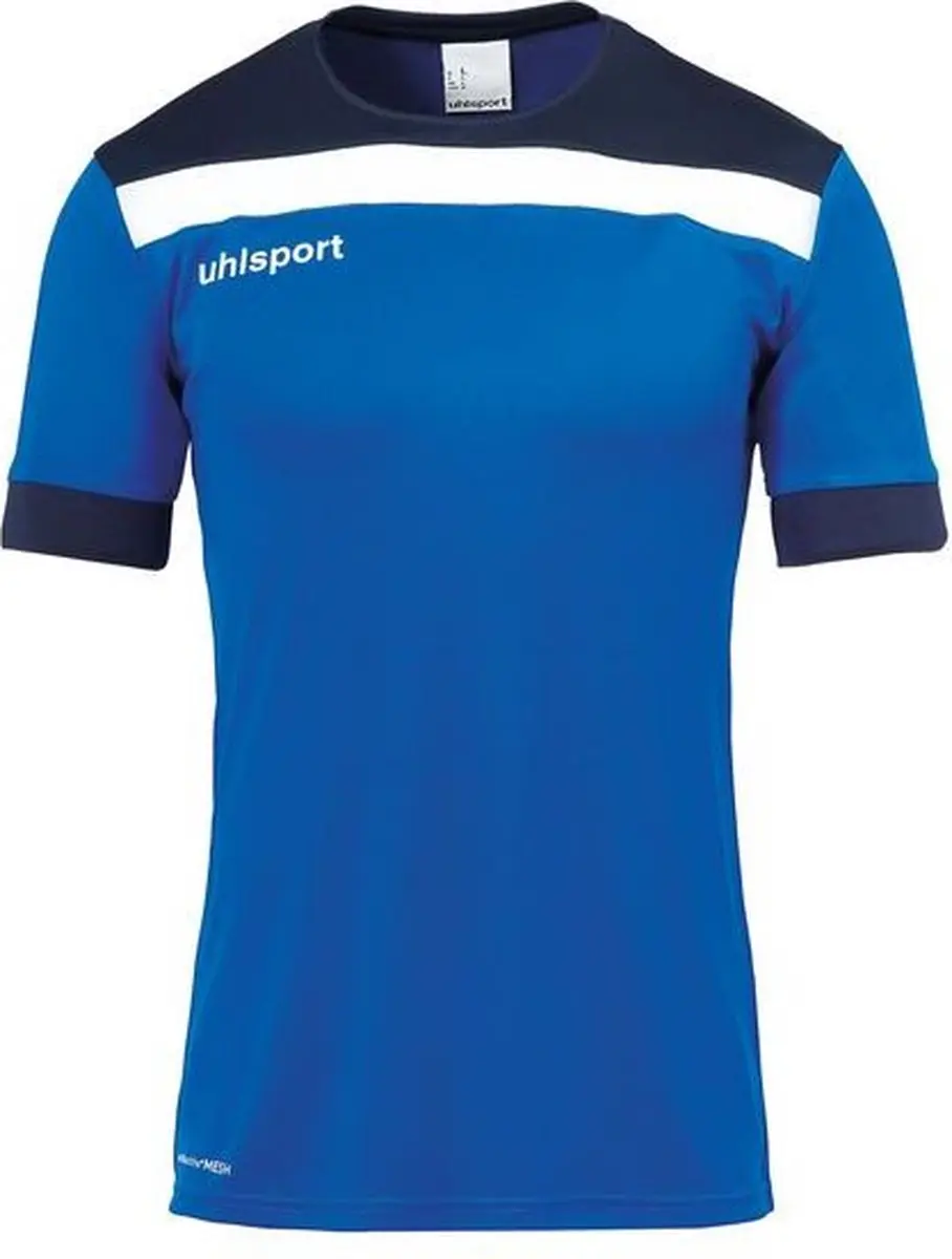 Uhlsport Offense 23 Shirt Kinderen 116 - Royal/Marine/Wit