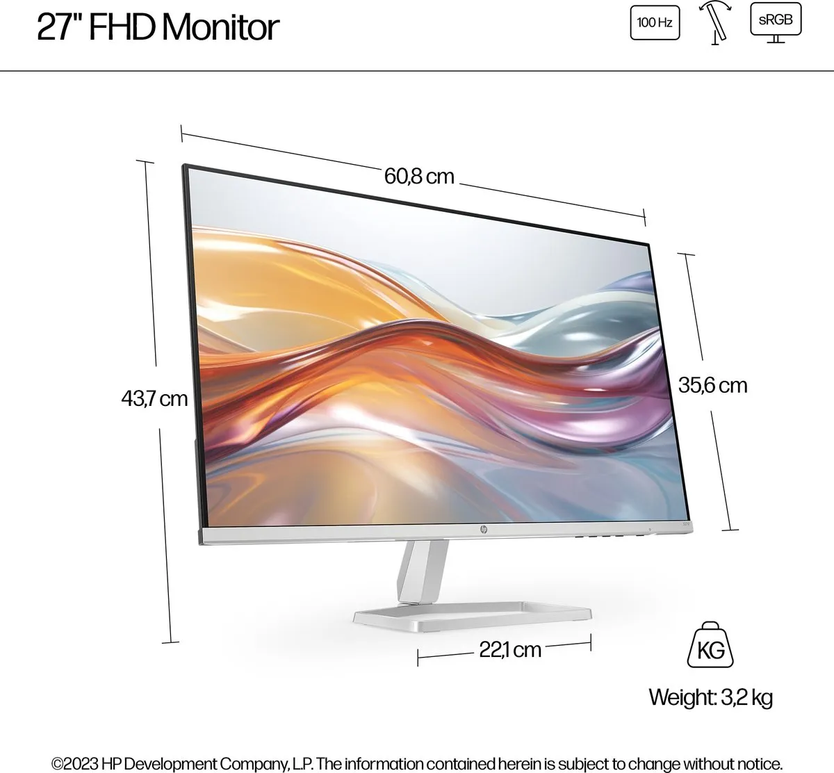 HP Series 5 527sf Full HD Monitor 27 inch