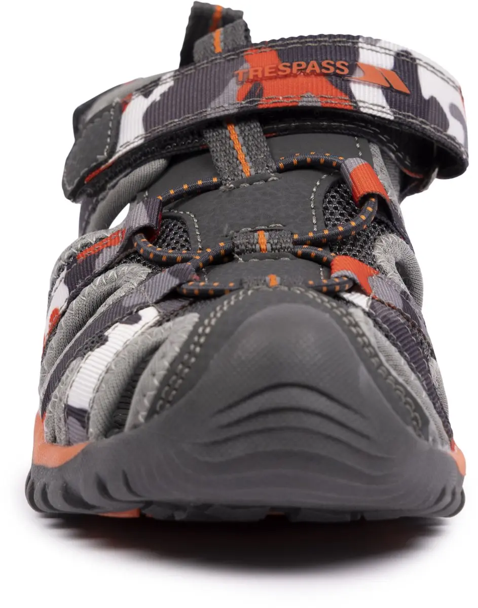Trespass Jaime Kindersandalen - 32 Grey/Orange - afbeelding 3 van 6