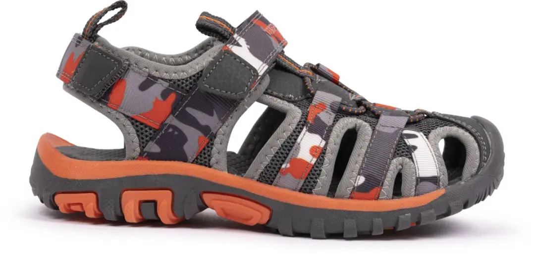 Trespass Jaime Kindersandalen - 32 Grey/Orange - afbeelding 6 van 6
