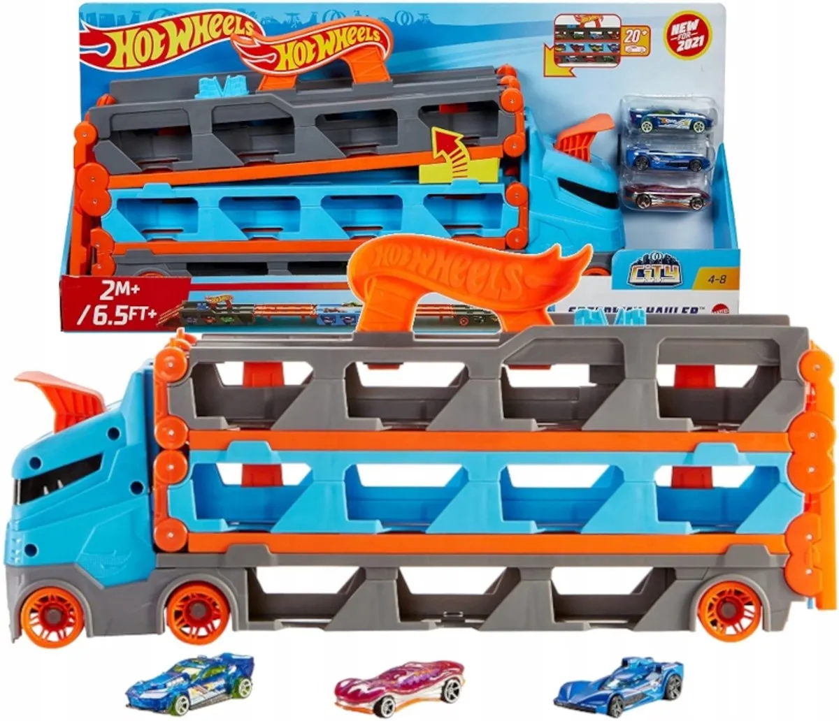Hot Wheels Speedway Hauler Vrachtwagen Racebaan Opslag - afbeelding 5 van 5