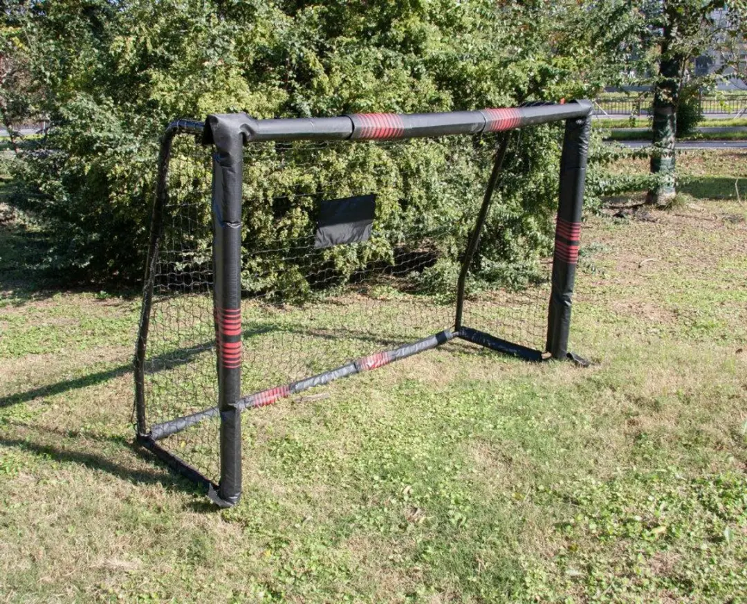 AWTools Voetbaldoel 180x120x60cm - Stalen constructie - Weerbestendig net