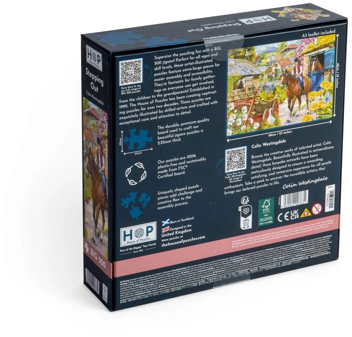 House Of Puzzles Stepping Out XXL Legpuzzel 500 Stuks - Multicolor