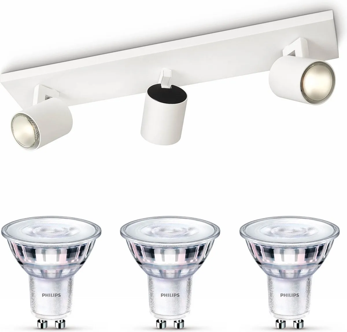 Philips Runner Opbouwspot 3x GU10 Warmwit 2700K