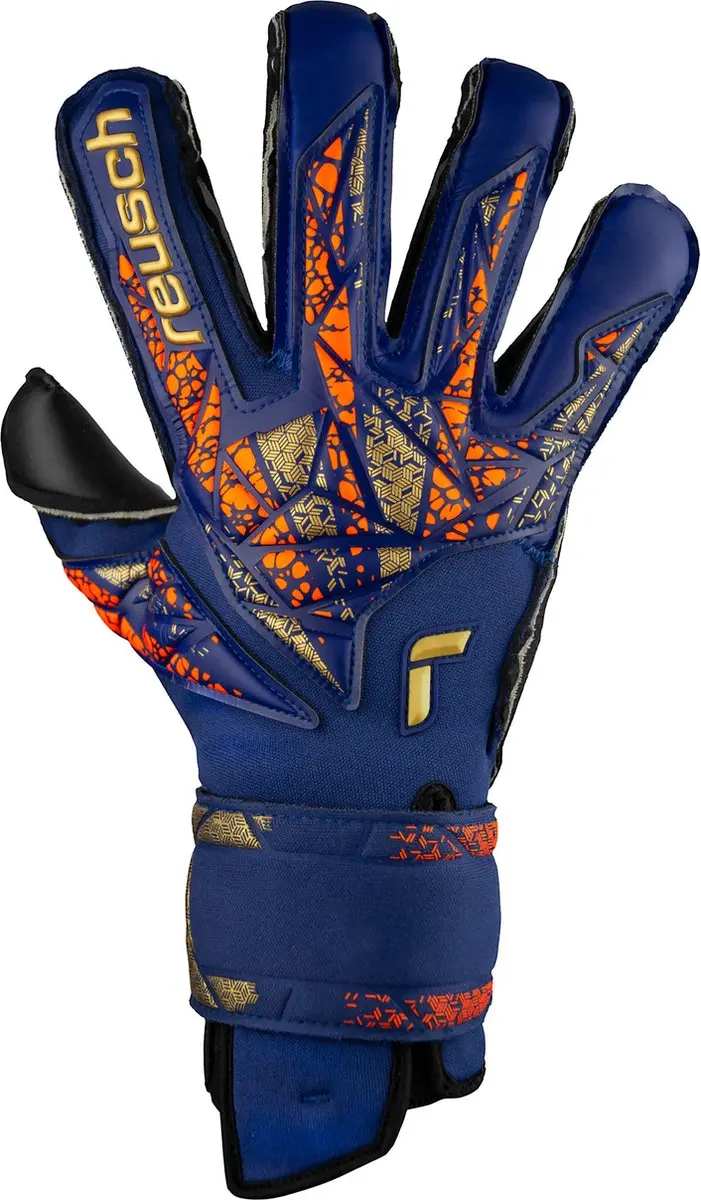 Reusch Torwarthandschuh Attrakt Duo Evolution - Blauw-goud - Maat 8