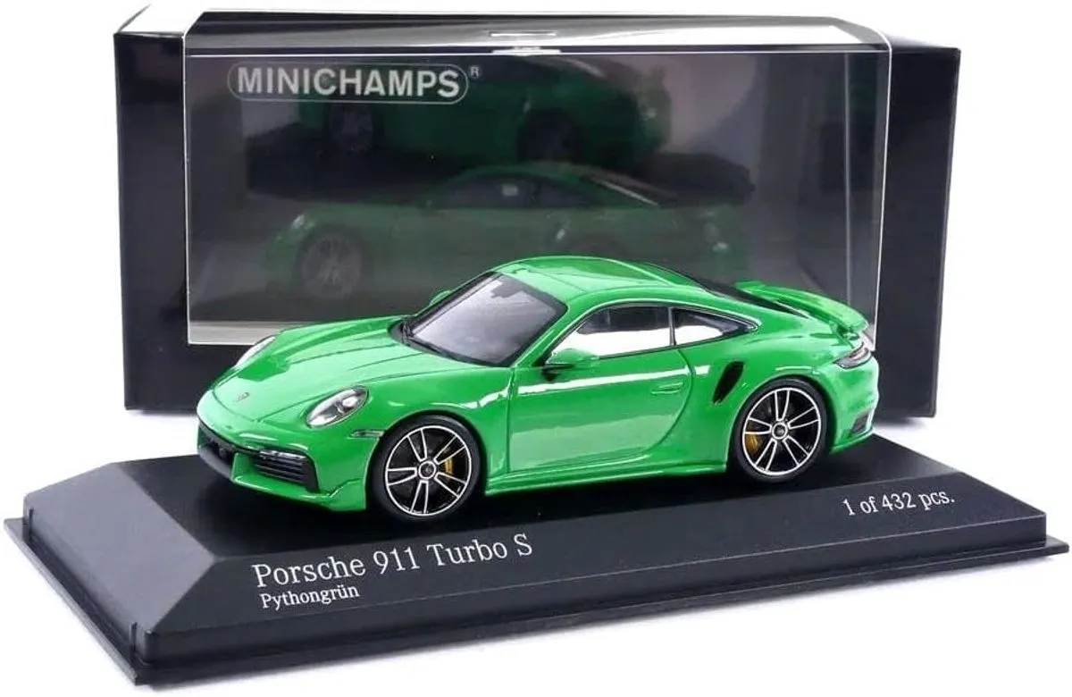 Porsche 911 Turbo S Sport Design 2021 - Minichamps 1:43 - Groen