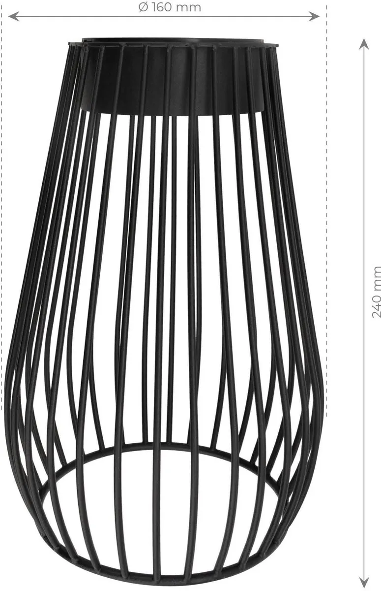 Ledvion LED Solar Tafellamp 0.25W 3000K - Zwart - afbeelding 6 van 6