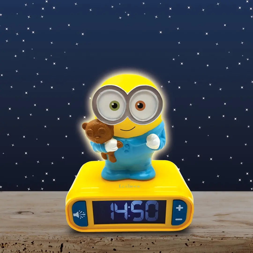 Minions Wekker Bob Nachtlampje Geel - AA - afbeelding 5 van 6