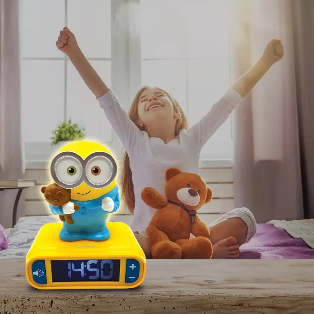 Minions Wekker Bob Nachtlampje Geel - AA - afbeelding 6 van 6