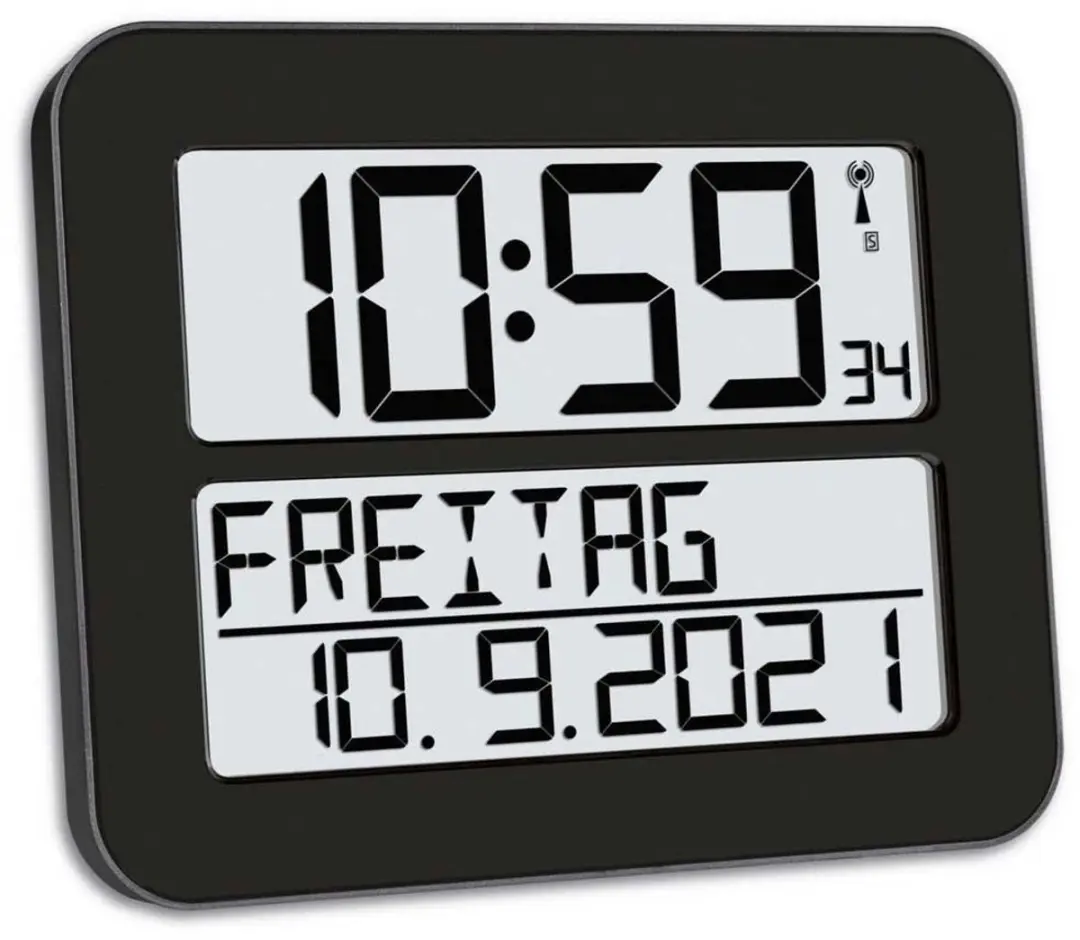 TFA Dostmann 60.4512.01 Digitaal Klok - Zwart - afbeelding 3 van 4