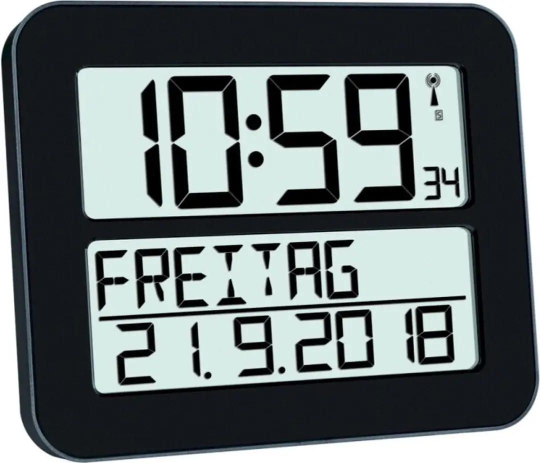 TFA Dostmann 60.4512.01 Digitaal Klok - Zwart - afbeelding 2 van 4