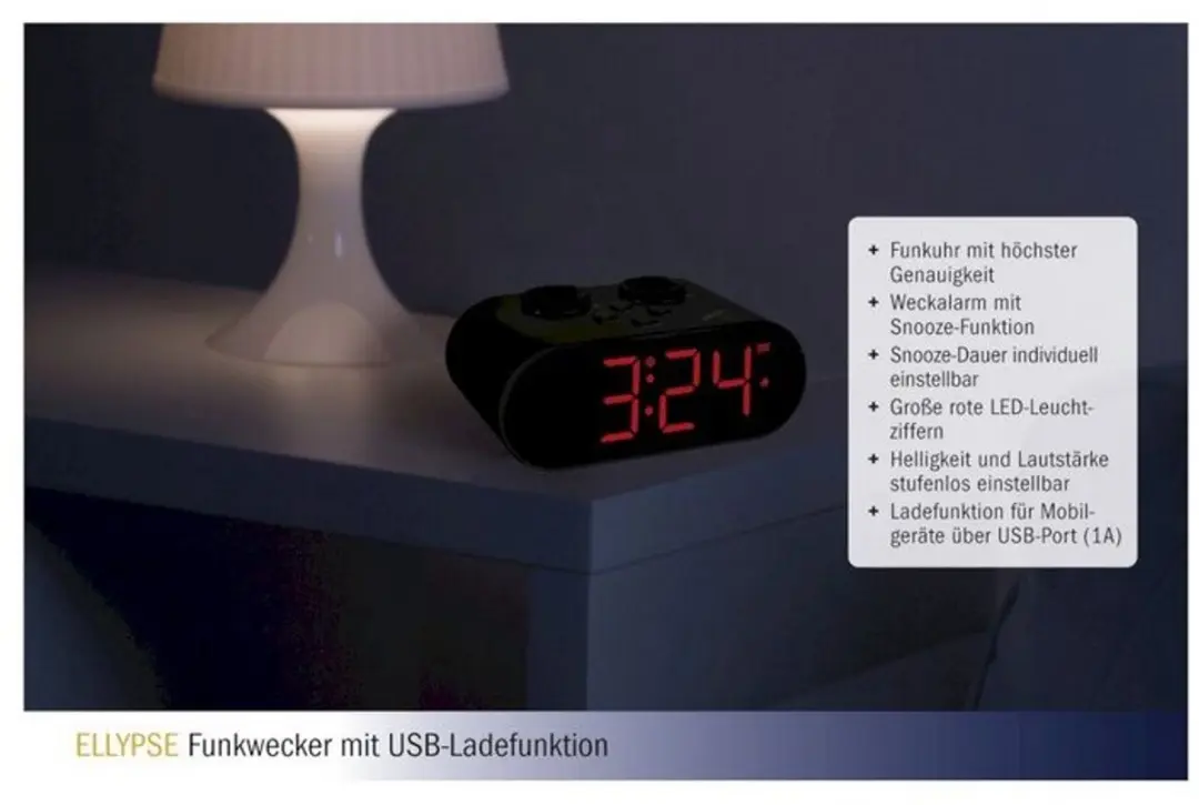 TFA Dostmann Wekker Zendergestuurd 60.2551.01 - Zwart - afbeelding 6 van 6