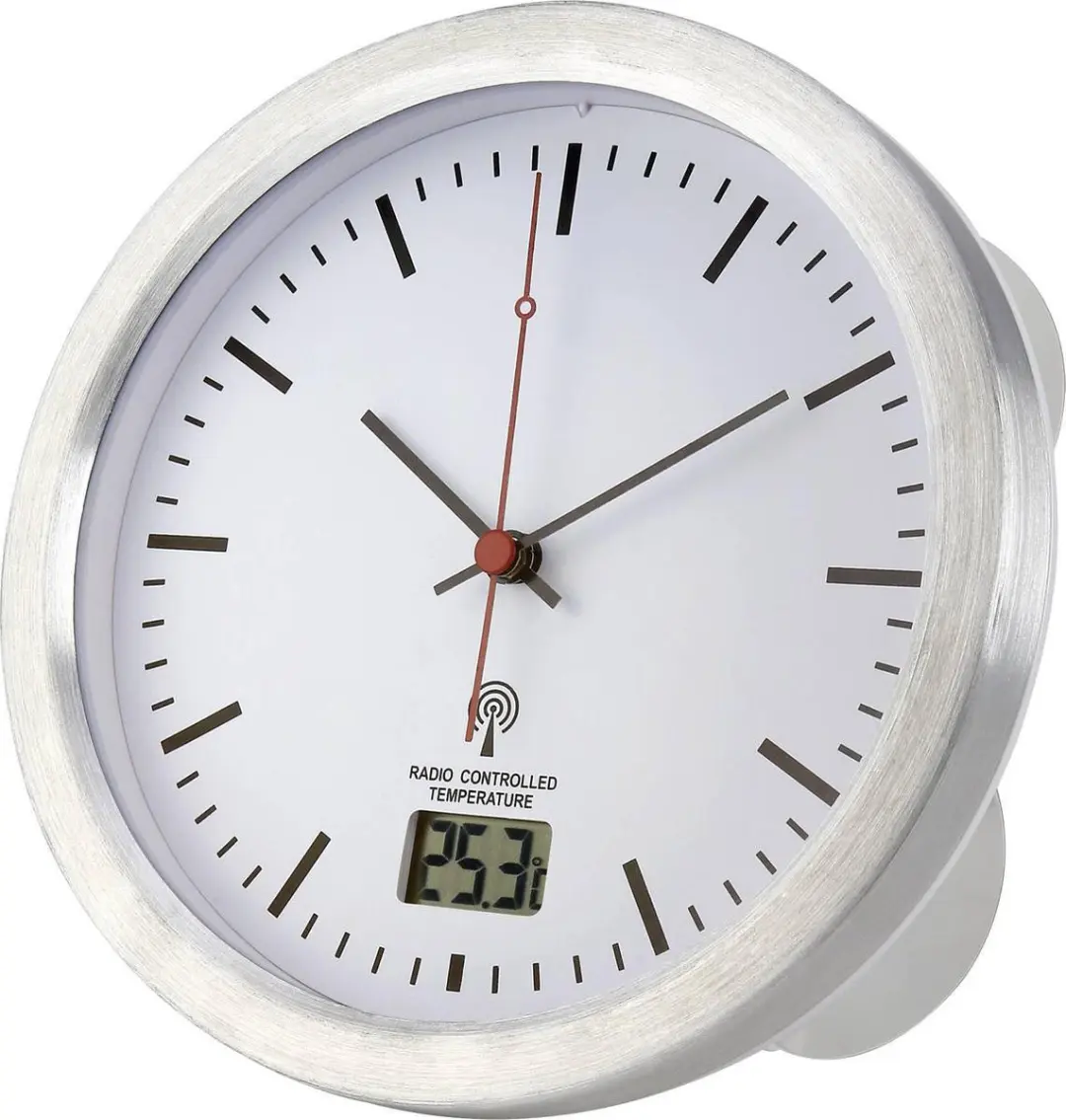 Renkforce E1003R Wandklok Zilver - 17cm x 6cm - afbeelding 2 van 3