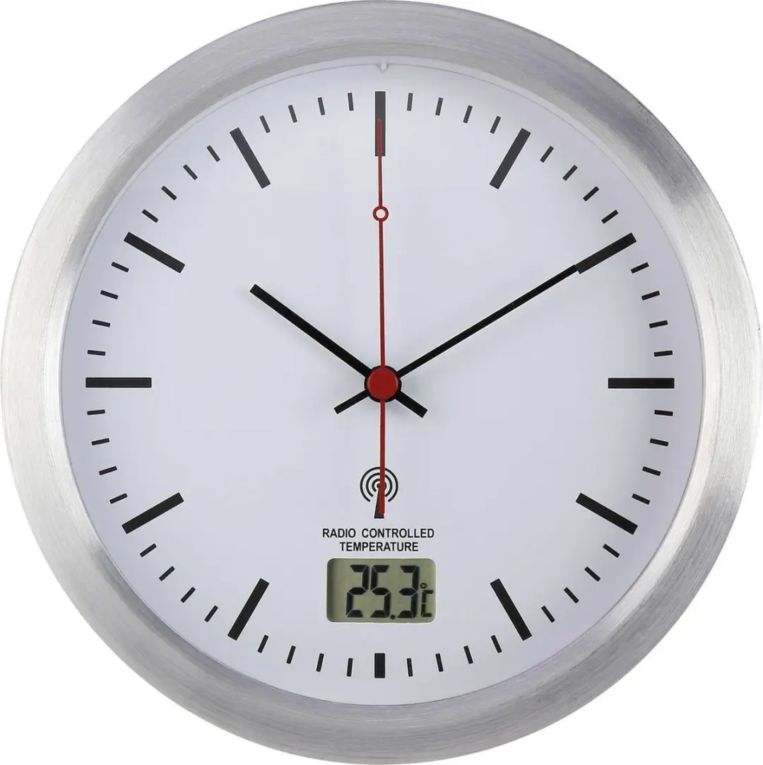 Renkforce E1003R Wandklok Zilver