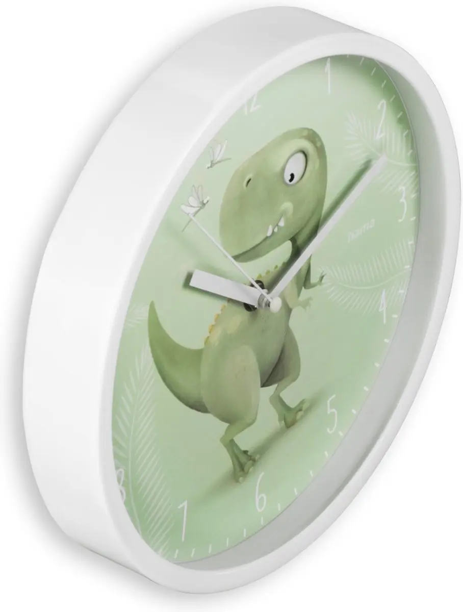 Hama Cebu Kinderwandklok - Groen/Wit - afbeelding 2 van 2