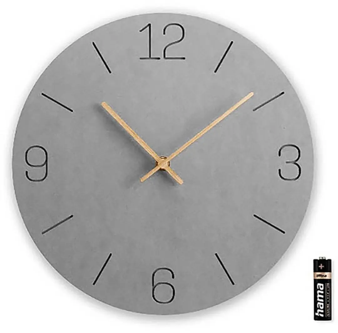 Hama Kreta Wandklok 30cm - Grijs - afbeelding 2 van 4
