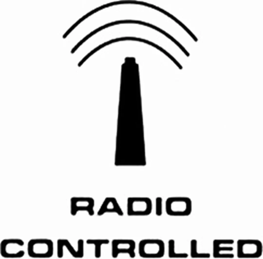 Monzana Wandklok Radiogestuurd 31cm - Zwart/Wit
