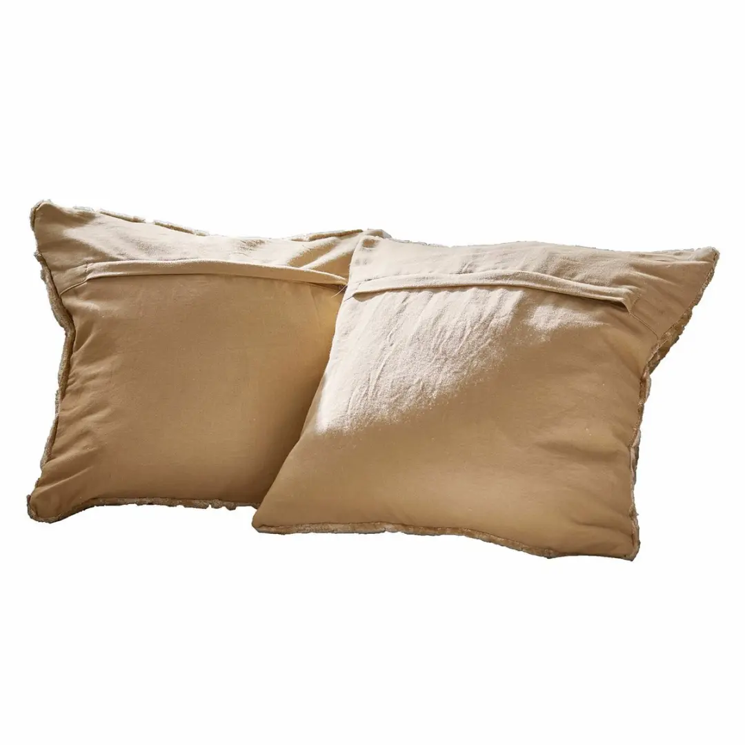 Loberon Doranza Kussenhoes Set - 2 Stuks - Goud/Bruin - afbeelding 4 van 6