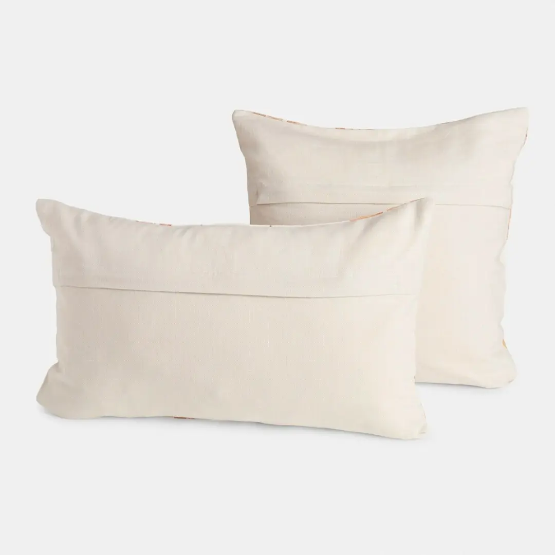 Loberon Kussenhoes Set 2 Stuks - Junniper Crème/Bruin - afbeelding 4 van 6