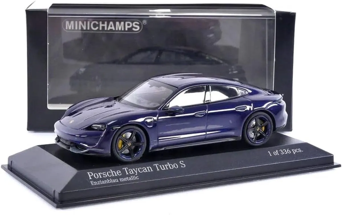 Porsche Taycan Turbo S 2019 Minichamps - 1:43 - Blauw