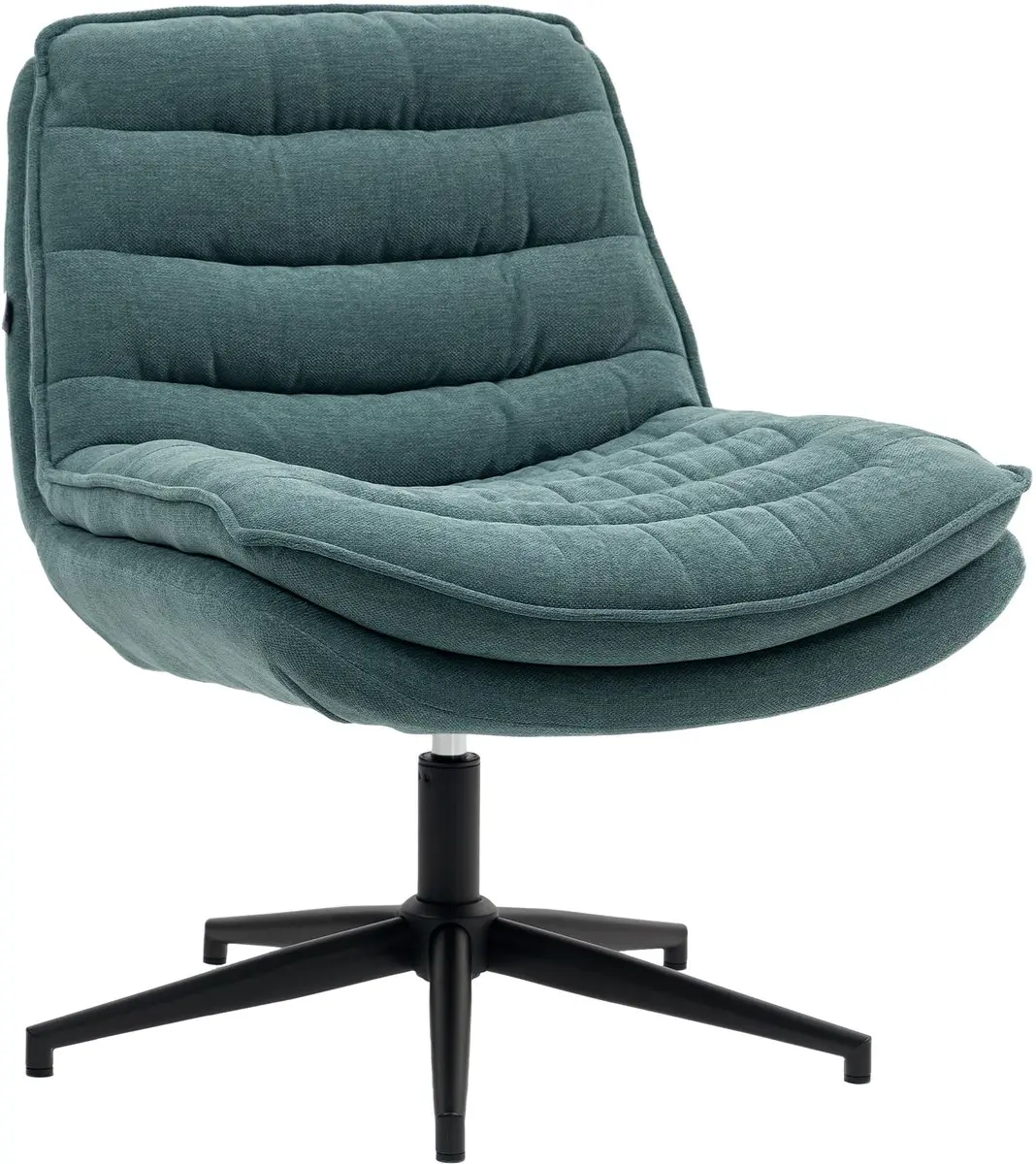 HOMCOM-Bürostuhl-Polyester, Schaumstoff-76L x 65,5B x 80H cm-Dunkelgrün
