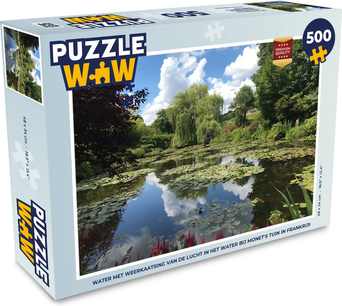 PuzzleWow Monet's Tuin Legpuzzel 500 Stuks