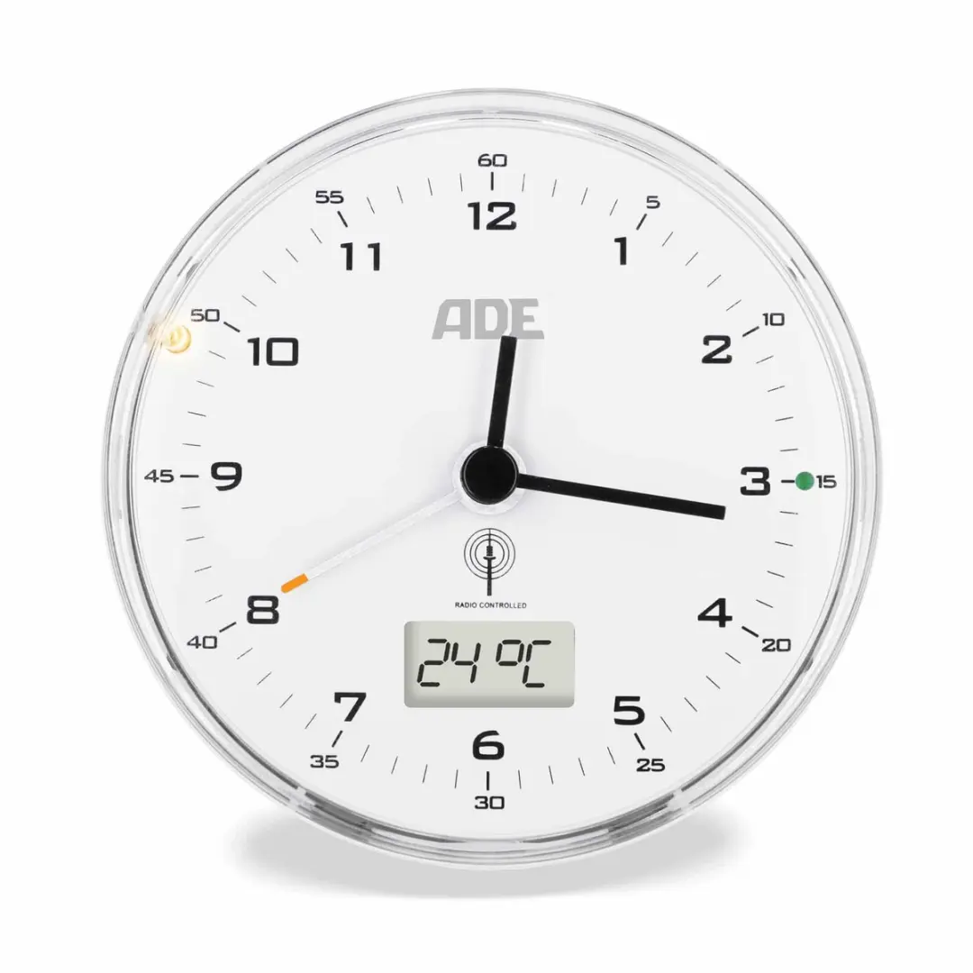 Ade Digitale Alarmklok Wit Fluisterstil