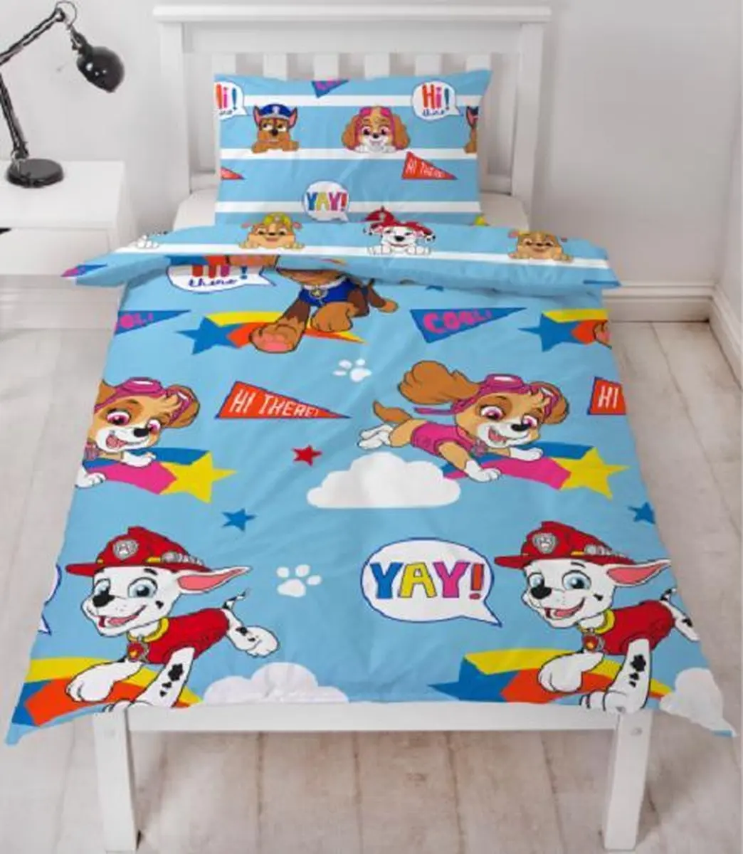 Paw Patrol eenpersoons dekbedovertrek