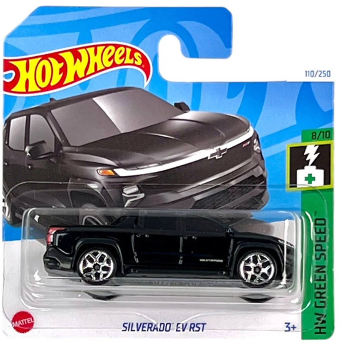 Hot Wheels Silverado EV RST Black 21A