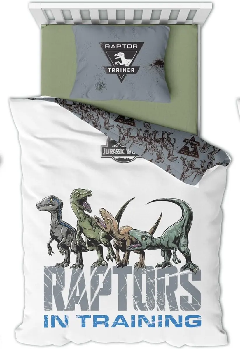 Jurassic World dekbedovertrek Raptors in Training 140 x 200 cm