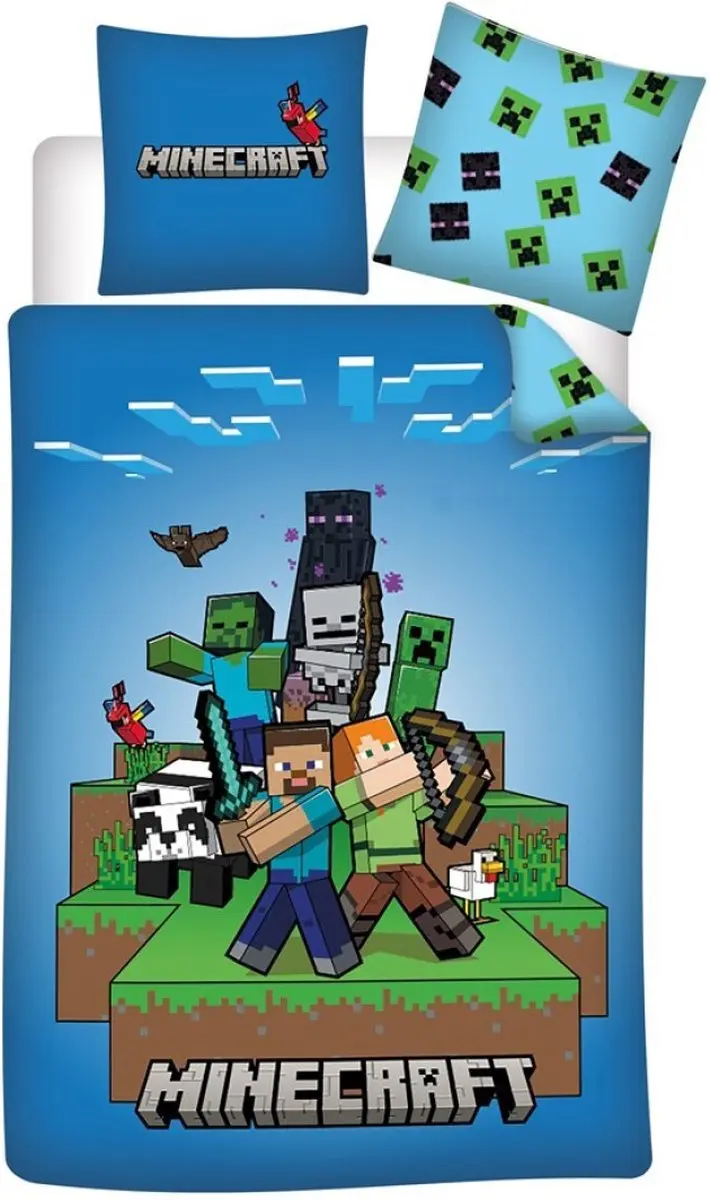 Minecraft Dekbedovertrek Fight