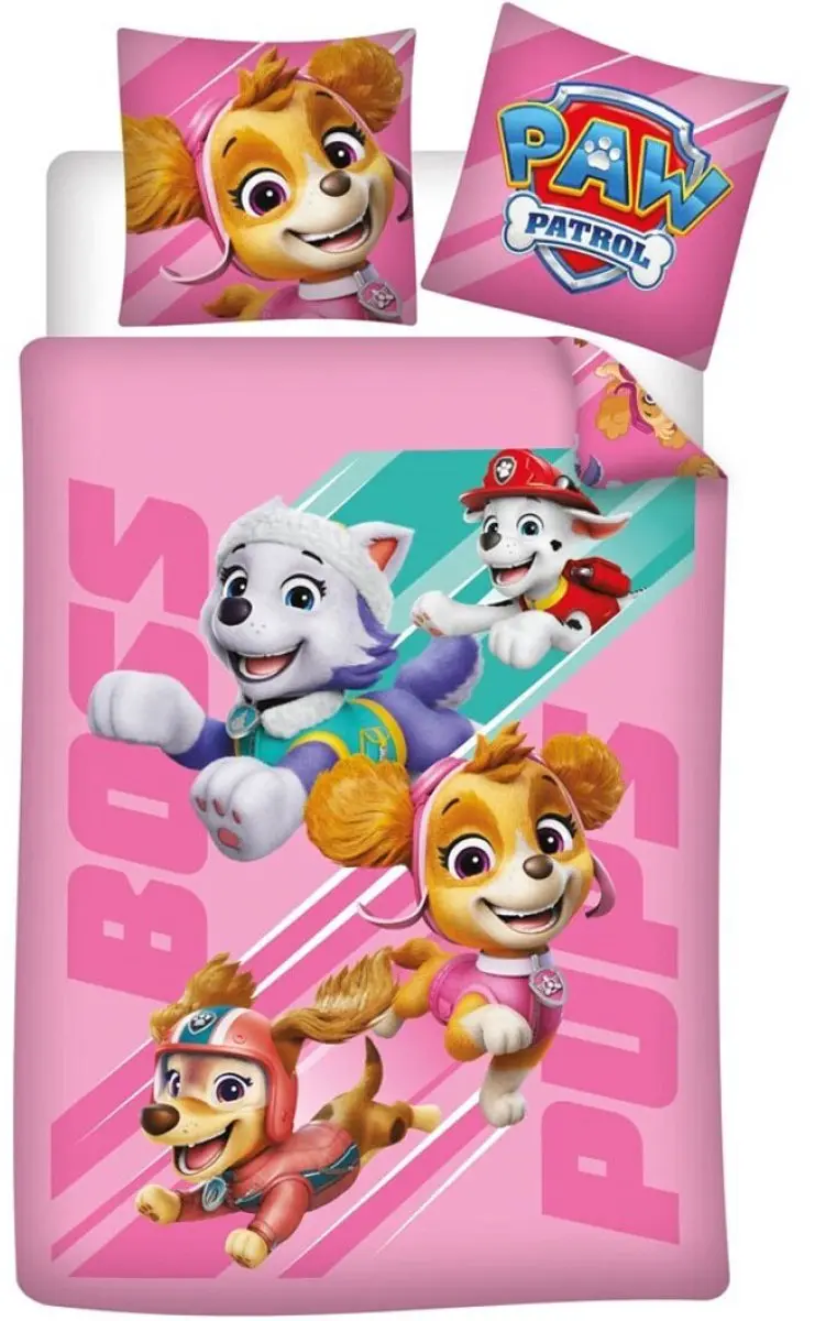 PAW Patrol Dekbedovertrek Boss Pups 140x200cm