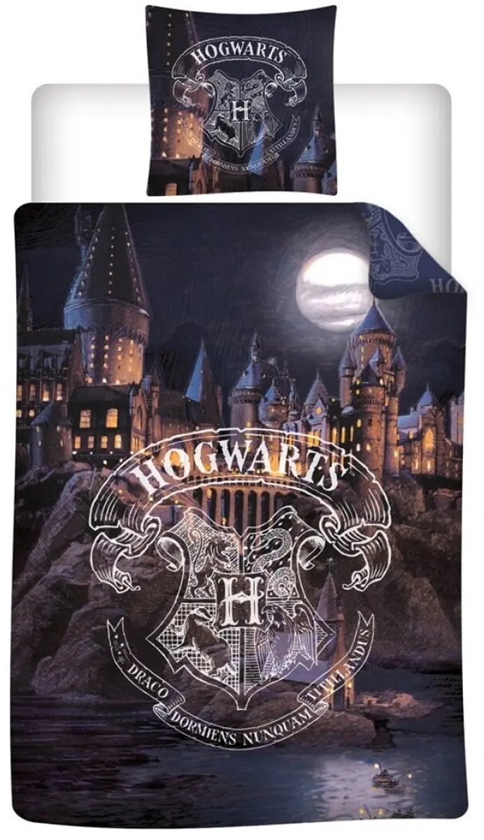 Harry Potter Dekbedovertrek Zweinstein bij Nacht