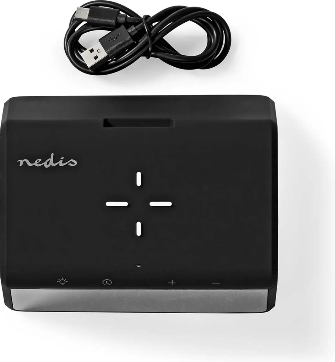 Nedis Digitale Wekker met Draadloze Oplader - Zwart - afbeelding 3 van 6