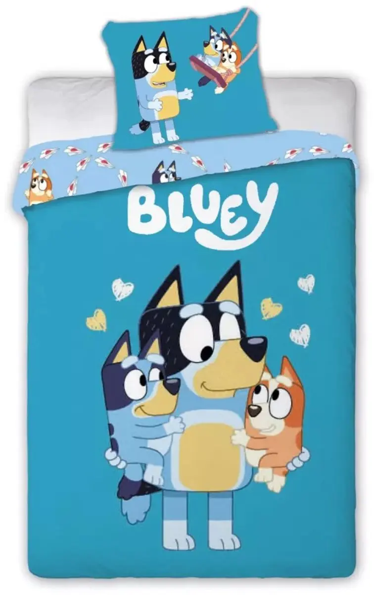 Bluey dekbedovertrek Loving Moments 100 x 135 cm