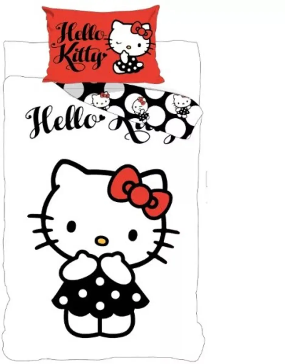 Hello Kitty jurk Dekbedovertrek 140 X 200 cm