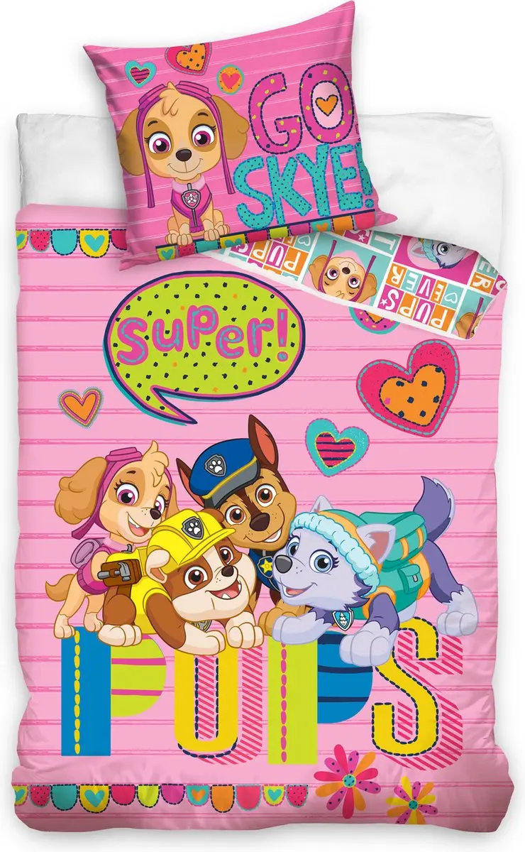 PAW Patrol Dekbedovertrek Super Pups