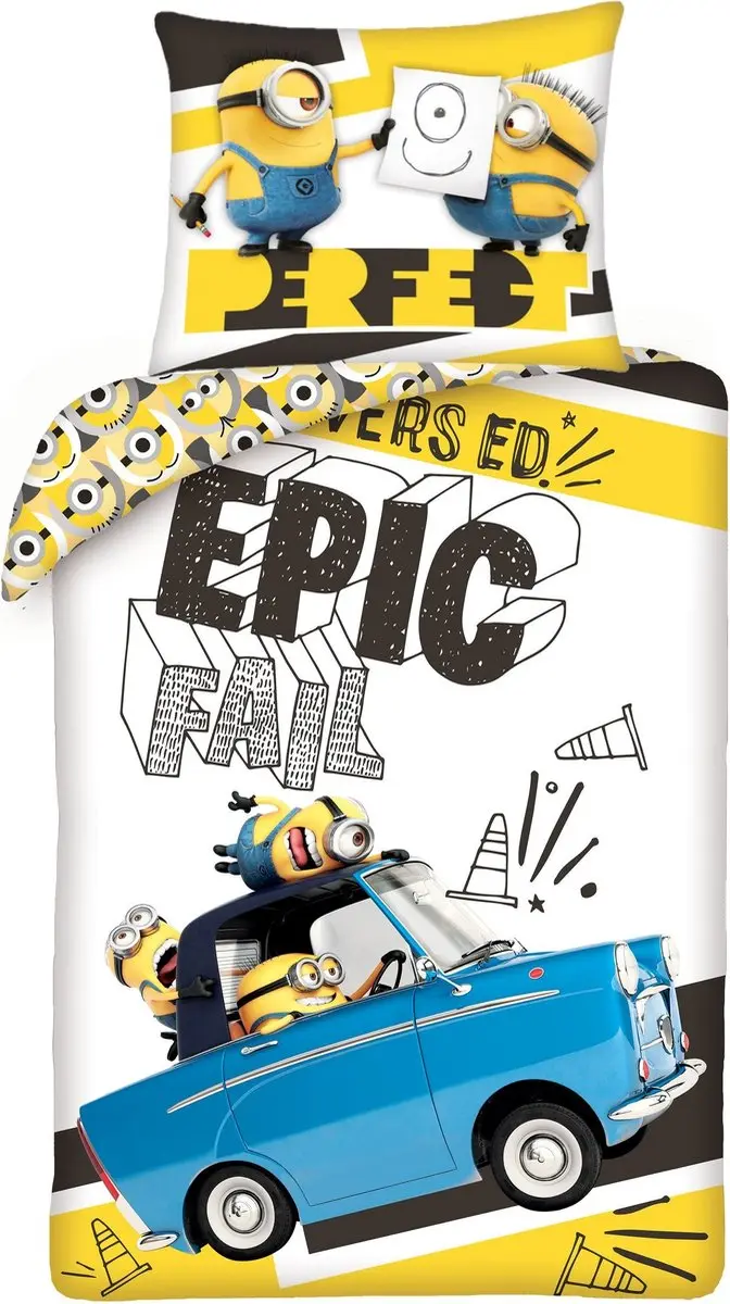 Minions Dekbedovertrek Epic Fail