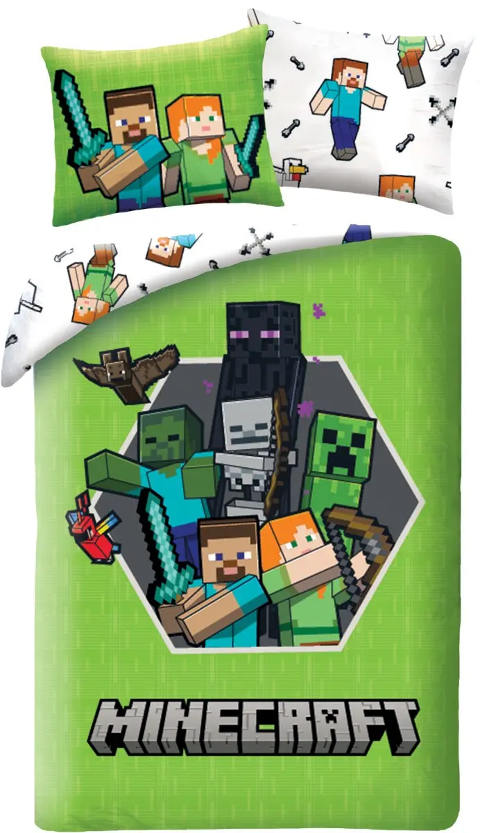 Minecraft Dekbedovertrek Friends
