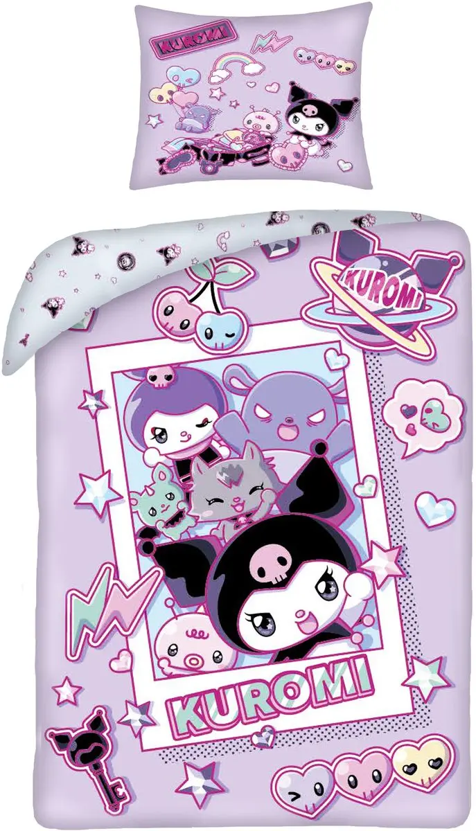 Hello Kitty Dekbedovertrek Kuromi