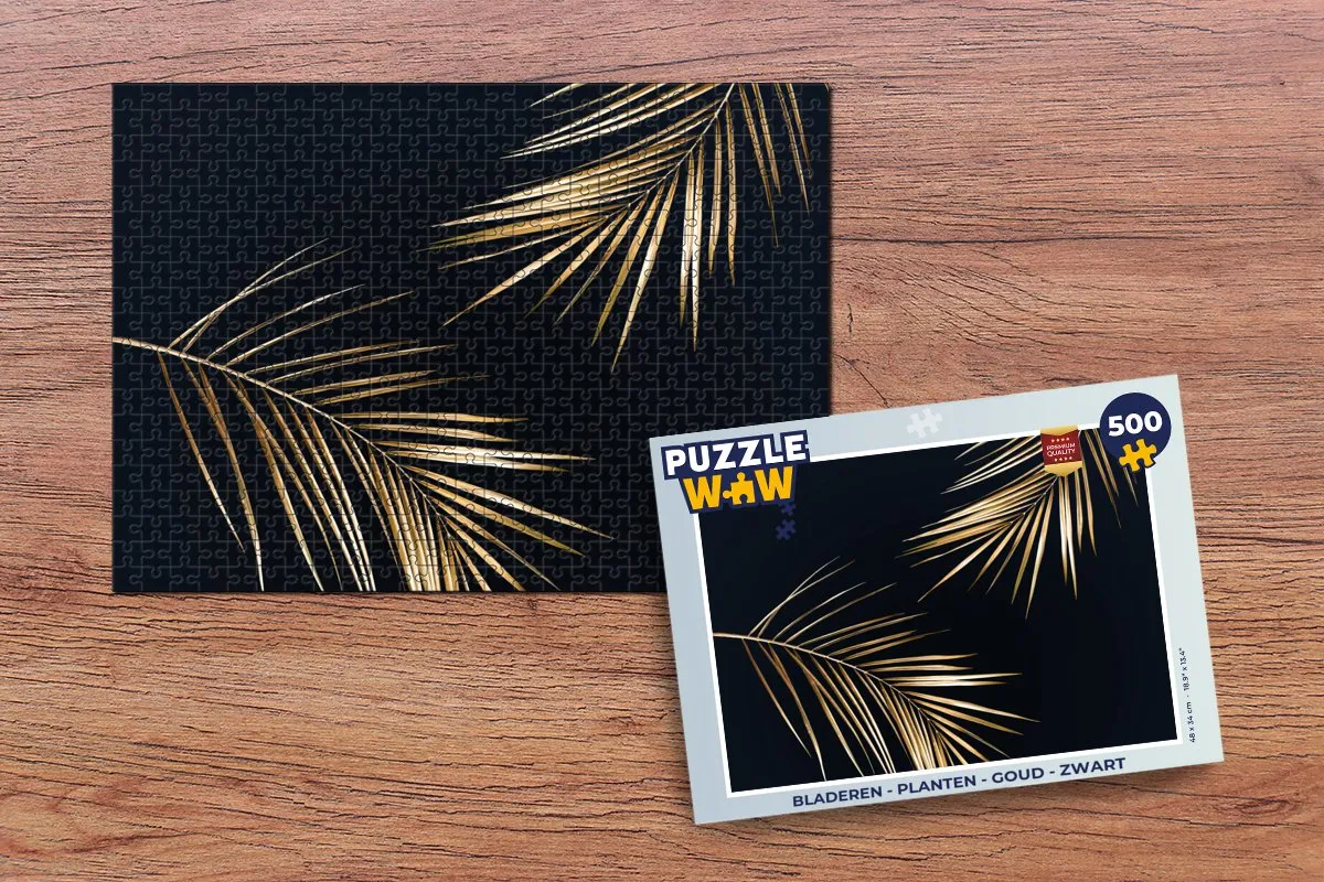PuzzleWow Bladeren Puzzel 500 Stuks - Multicolor