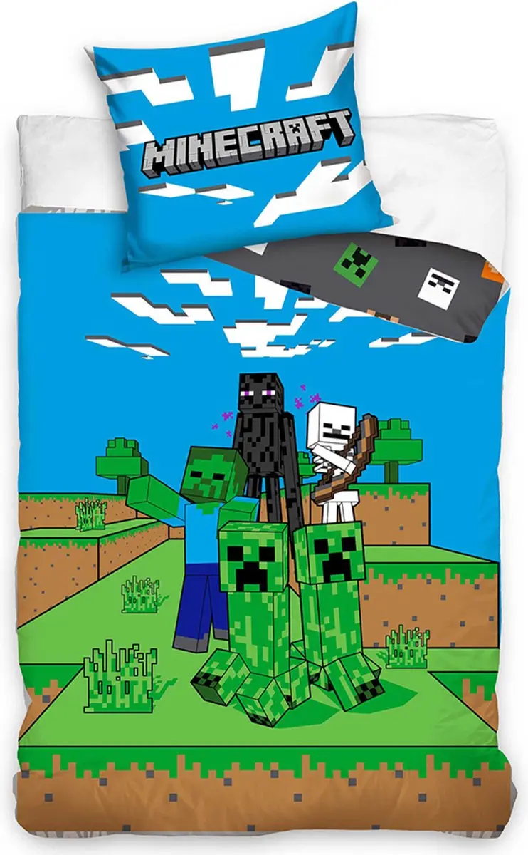 Minecraft Ambush beddengoed 140×200cm, 70×90 cm