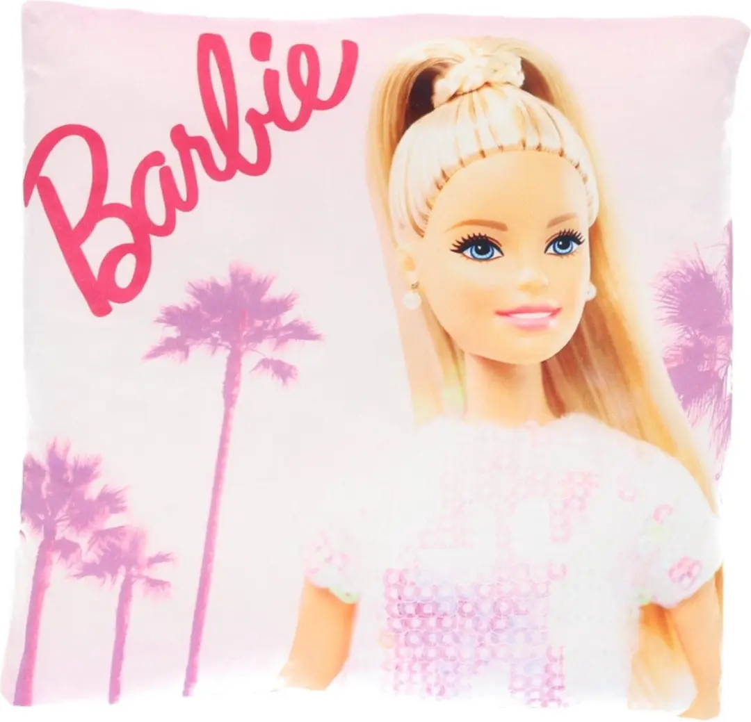 Barbie Kussen Roze - Kinderkamer - afbeelding 3 van 5