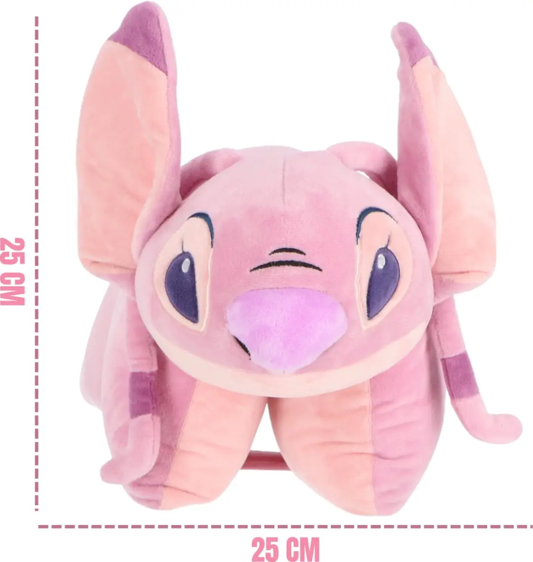 Spider-Man Lilo & Stitch 2-in-1 Knuffelkussen Roze - afbeelding 4 van 4