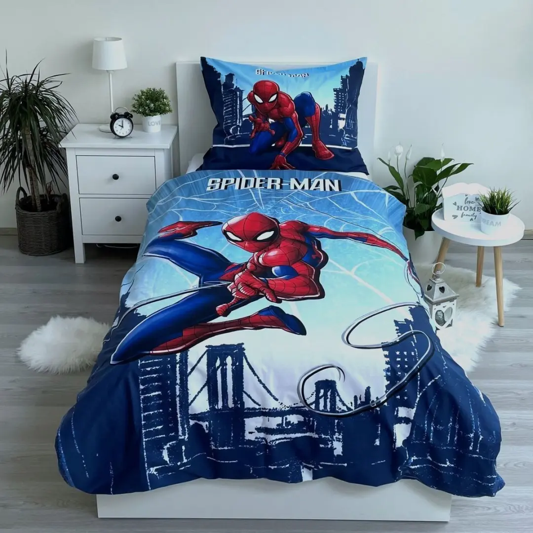 Spider-Man Dekbedovertrek Spider Sense - 140x200cm - Blauw - afbeelding 4 van 6