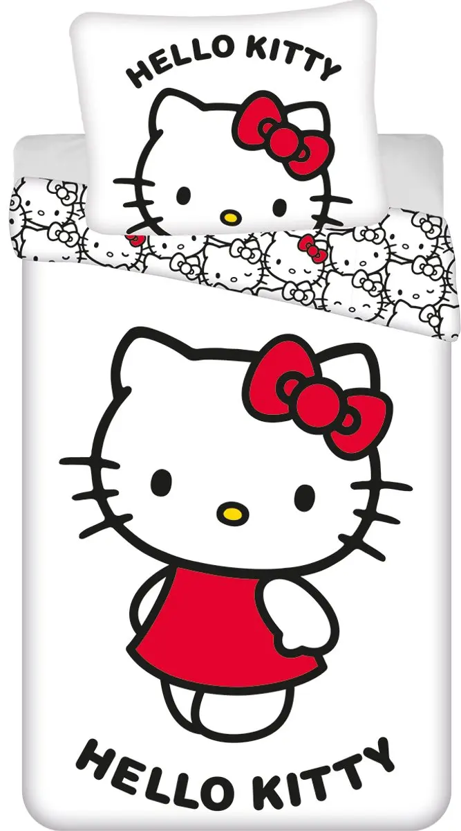 Hello Kitty Dekbedovertrek Wit 140 X 200 cm