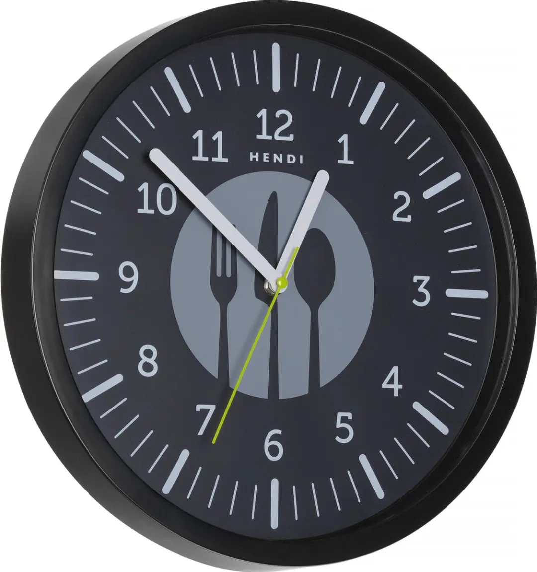 HENDI Wandklok ⌀356mm - Zwart - afbeelding 2 van 2